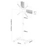 Стойка Neomounts Flat Screen Floor Stand  - NS-FS100BLACK
