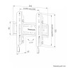 Стойка Neomounts Level-850 TV mount wall 24-65" - fixed - lockable - fast installation - WL30S-850BL12