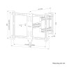 Стойка Neomounts Level-850 TV mount wall 40-70" - full motion - fast installation - WL40S-850BL16