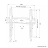 Стойка Neomounts Level-850 TV mount wall 40-75" - fixed - lockable - fast installation - WL30S-850BL14