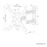 Стойка Neomounts Level-850 Wall Mount  - WL40S-850BL14