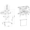Стойка Neomounts Mobile Flat Screen Floor Stand  - NS-M1250WHITE