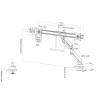 Стойка Neomounts Monitor arm 10-32" - gas spring - Topfix - 180°-stop - NM-D775DXBLACK