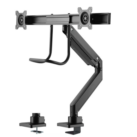 Стойка Neomounts Monitor arm 10-32" - gas spring - Topfix - 180°-stop - NM-D775DXBLACK