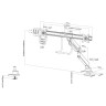 Стойка Neomounts Monitor arm 10-32" - gas spring - Topfix - 180°-stop - NM-D775DXSILVER
