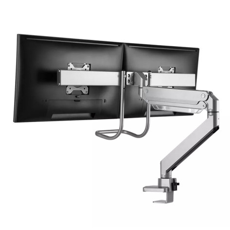 Стойка Neomounts Monitor arm 10-32" - gas spring - Topfix - 180°-stop - NM-D775DXSILVER