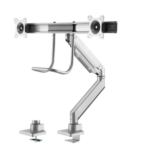 Стойка Neomounts Monitor arm 10-32" - gas spring - Topfix - 180°-stop - NM-D775DXSILVER