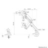 Стойка Neomounts Next Core Desk Mount 1 screen  - DS70-450BL1