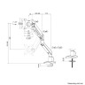 Стойка Neomounts Next Slim Desk Mount - DS70-250BL1