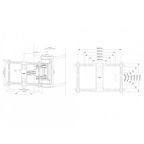 Стойка Neomounts Select Screen Pillar Mount  - WL40S-910BL16