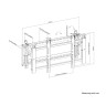 Стойка Neomounts Videowall wall mount 32-75" - pop-out - max 70 kg - LED-VW2000BLACK