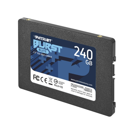 Твърд диск Patriot Burst Elite 240GB SATA3 2.5 - PBE240GS25SSDR