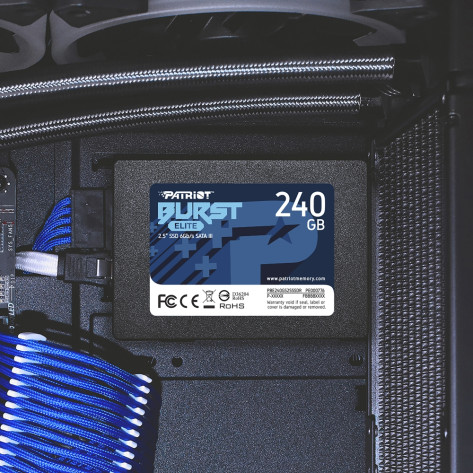 Твърд диск Patriot Burst Elite 240GB SATA3 2.5 - PBE240GS25SSDR
