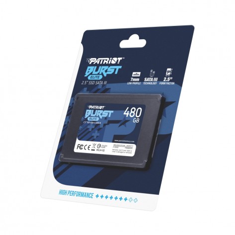 Твърд диск Patriot Burst Elite 480GB SATA3 2.5 - PBE480GS25SSDR