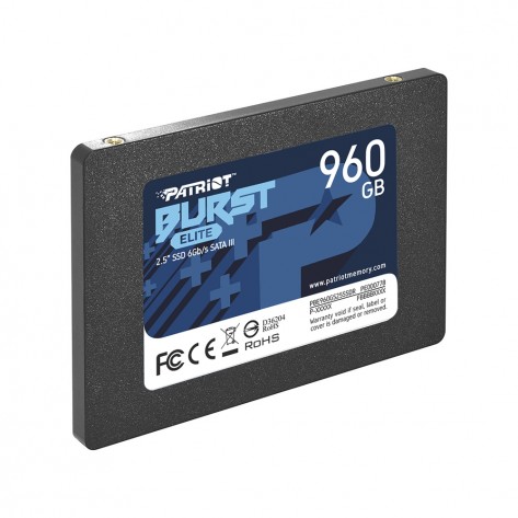 Твърд диск Patriot Burst Elite 960GB SATA3 2.5 - PBE960GS25SSDR