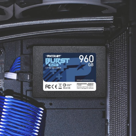 Твърд диск Patriot Burst Elite 960GB SATA3 2.5 - PBE960GS25SSDR