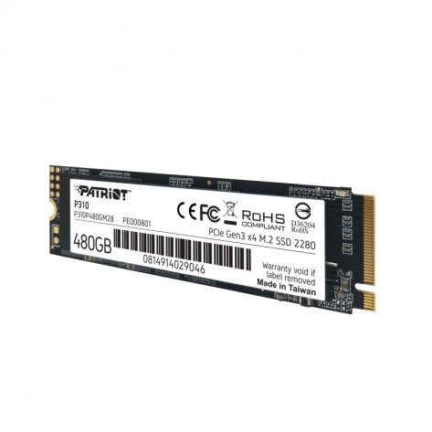 Твърд диск Patriot P310 480GB M.2 2280 PCIE - P310P480GM28