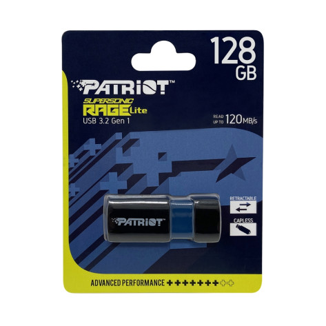 Памет Patriot Supersonic Rage LITE USB 3.2 Generation 1 128GB - PEF128GRLB32U
