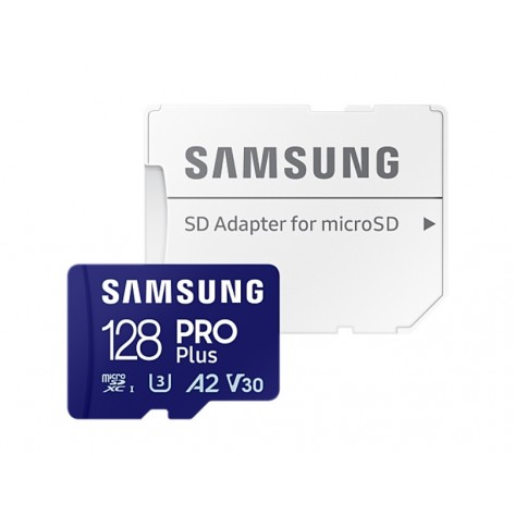 Памет Samsung 128GB micro SD Card PRO Plus with Adapter - MB-MD128SA/EU