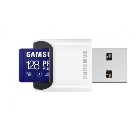 Памет Samsung 128GB micro SD Card PRO Plus with USB Reader - MB-MD128SB/WW