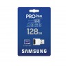 Памет Samsung 128GB micro SD Card PRO Plus with USB Reader - MB-MD128SB/WW