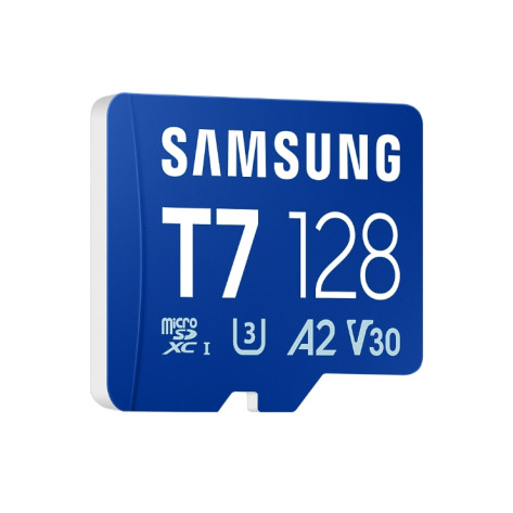 Памет Samsung 128GB micro SD Card T7 UHS-I Transfer Speed up to 170MB - MB-MB128T/WW