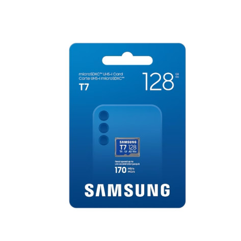 Памет Samsung 128GB micro SD Card T7 UHS-I Transfer Speed up to 170MB - MB-MB128T/WW