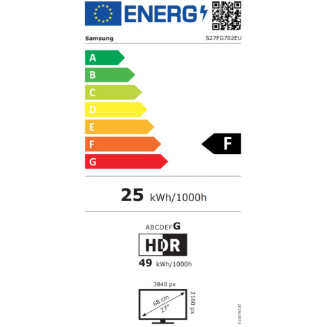 Монитор Samsung 27FG702 27" Odyssey G7 IPS 4K 4K 180Hz  - LS27FG702EUXEN_910-005823