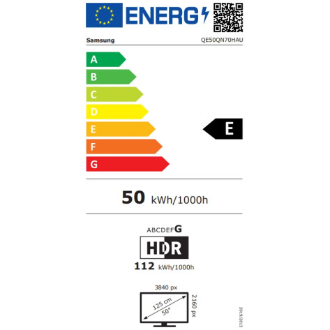 Телевизор Samsung 50" 50QN70H QLED UHD 4K Quantum Mini LED AI Smart 50Hz 2026 Black - QE50QN70HAUXXH