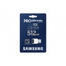 Памет Samsung 512GB micro SD Card PRO Ultimate with USB Reader  - MB-MY512SB/WW