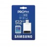 Памет Samsung 512GB SD PRO Plus + USB Reader - MB-SD512SB/WW