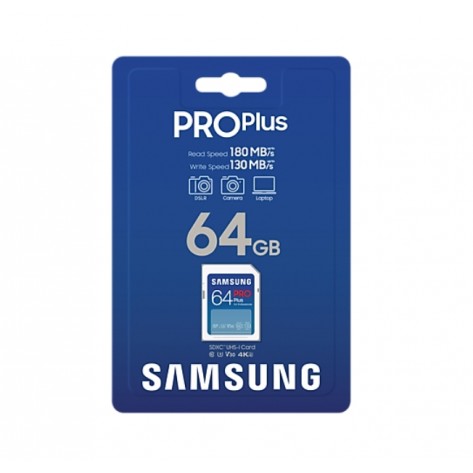 Памет Samsung 64GB SD Card PRO Plus - MB-SD64S/EU