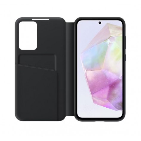 Калъф Samsung A35 Smart View Wallet Case Black - EF-ZA356CBEGWW