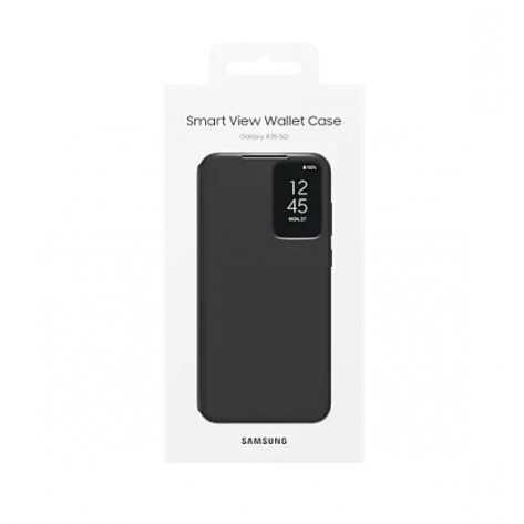 Калъф Samsung A35 Smart View Wallet Case Black - EF-ZA356CBEGWW