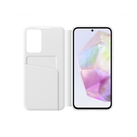 Калъф Samsung A35 Smart View Wallet Case White - EF-ZA356CWEGWW