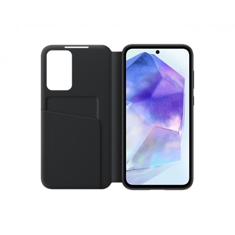 Калъф Samsung A55 Smart View Wallet Case Black - EF-ZA556CBEGWW