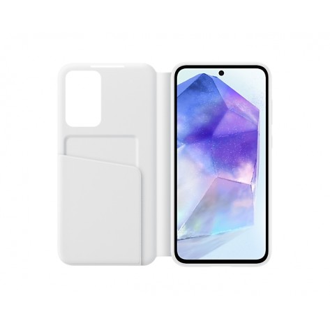 Калъф Samsung A55 Smart View Wallet Case White - EF-ZA556CWEGWW