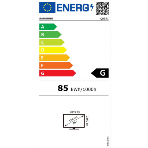 Широкоформатен дисплей Samsung LFD QB55C 55" 16 - LH55QBCEBGCXEN