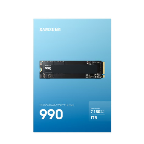 Твърд диск Samsung SSD 990 1TB PCIe 4.0 NVMe M.2 V-NAND Read 7150 MB - MZ-V9V1T0BW