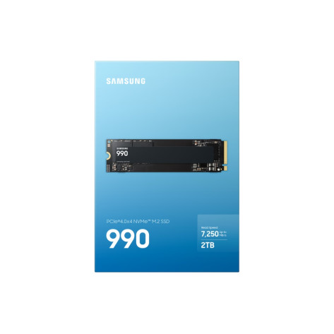 Твърд диск Samsung SSD 990 2TB PCIe 4.0 NVMe M.2 V-NAND Read 7250 MB - MZ-V9V2T0BW