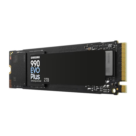 Твърд диск Samsung SSD 990 EVO Plus 2TB PCIe 4.0 NVMe 2.0 M.2 V-NAND 3-bit MLC - MZ-V9S2T0BW