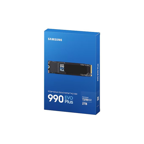 Твърд диск Samsung SSD 990 EVO Plus 2TB PCIe 4.0 NVMe 2.0 M.2 V-NAND 3-bit MLC - MZ-V9S2T0BW