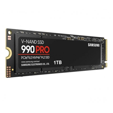Твърд диск Samsung SSD 990 PRO 1TB PCIe 4.0 NVMe 2.0 M.2 V-NAND 3-bit MLC, 256-bit Encryption, Read 7450 MB/s Write 6900 MB/s  - MZ-V9P1T0BW