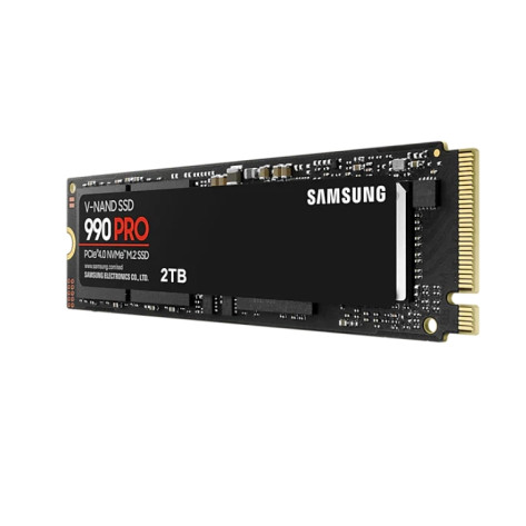 Твърд диск Samsung SSD 990 PRO 2TB PCIe 4.0 NVMe 2.0 M.2 V-NAND 3-bit MLC - MZ-V9P2T0BW