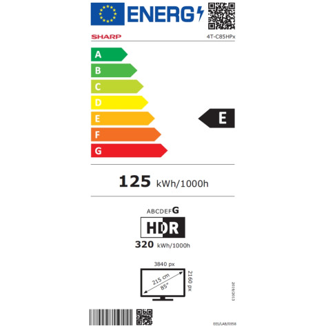 Телевизор Sharp 85HP5265E - 85HP5265E