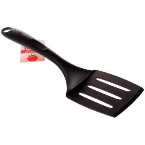 Шпатула Tefal 2743712, Bienvenue, Slotted spatula, Kitchen tool, With holes, Up to 220°C, Dishwasher safe, black - 2743712