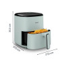 Уред за здравословно готвене Tefal EY2454E0 Fry Easy Fry Pop 5L Eucalyptus - EY2454E0