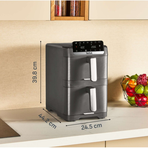 Уред за здравословно готвене Tefal EY7568E0 Crispy Stack Af Genius+Acc Blk - EY7568E0