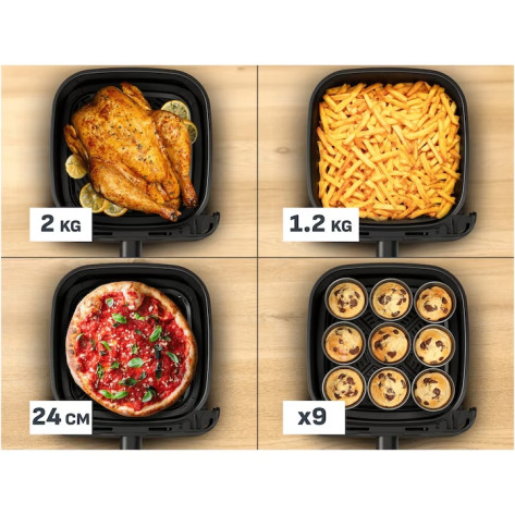 Уред за здравословно готвене Tefal EY8618E0 Easy Fry Mega Compact Blk Eu - EY8618E0