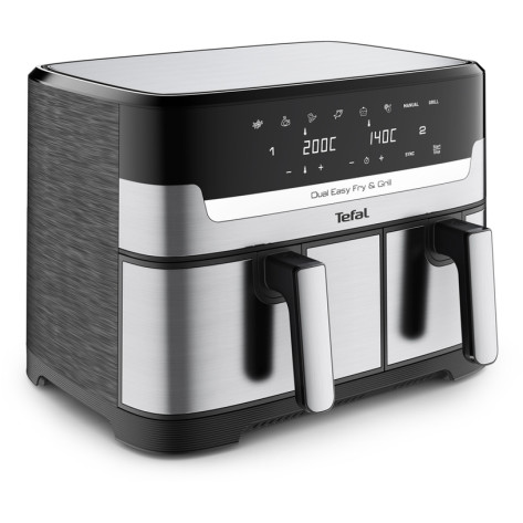 Уред за здравословно готвене Tefal EY905D10 DUAL EASY FRY & GRILL SS EU - EY905D10
